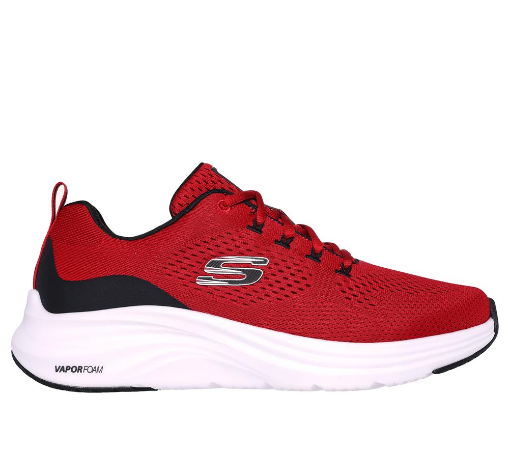 Men Skechers Vapor Foam Lace Up Red / Black  USA |  2867-AIEQY