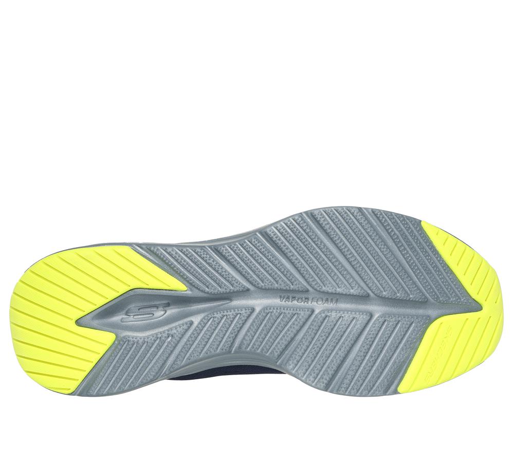 Men Skechers Vapor Foam Sneakers Navy / Lime  USA |  3715-KZMXR