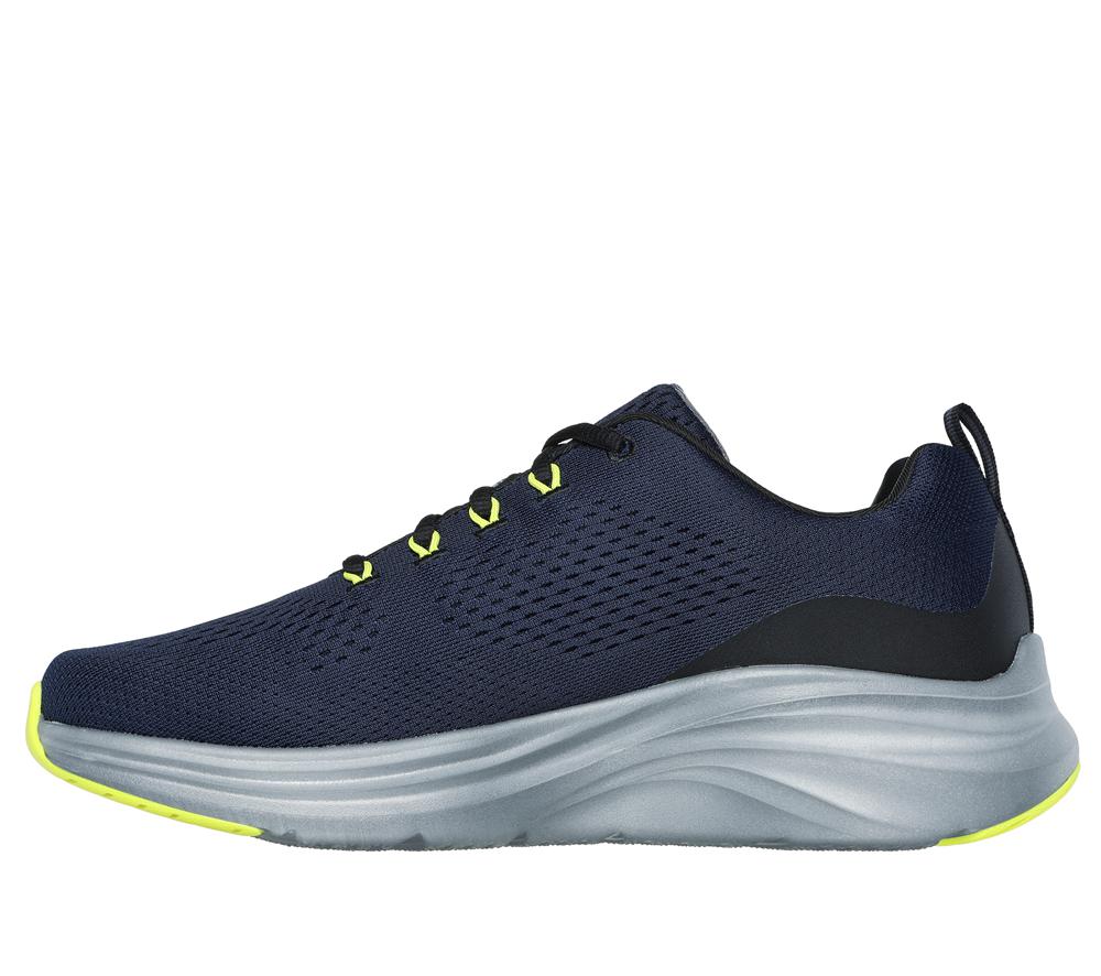 Men Skechers Vapor Foam Sneakers Navy / Lime  USA |  3715-KZMXR