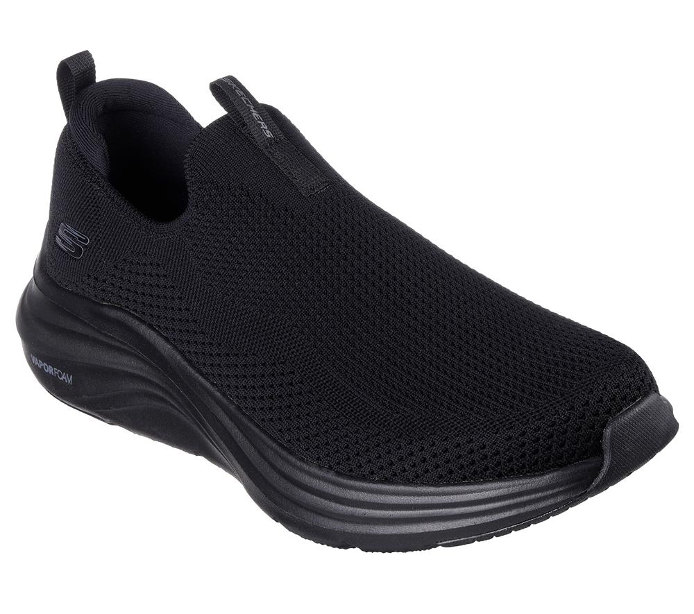 Men Skechers Vapor Foam - Covert Slip On Shoes Black  USA |  8970-DAUJZ