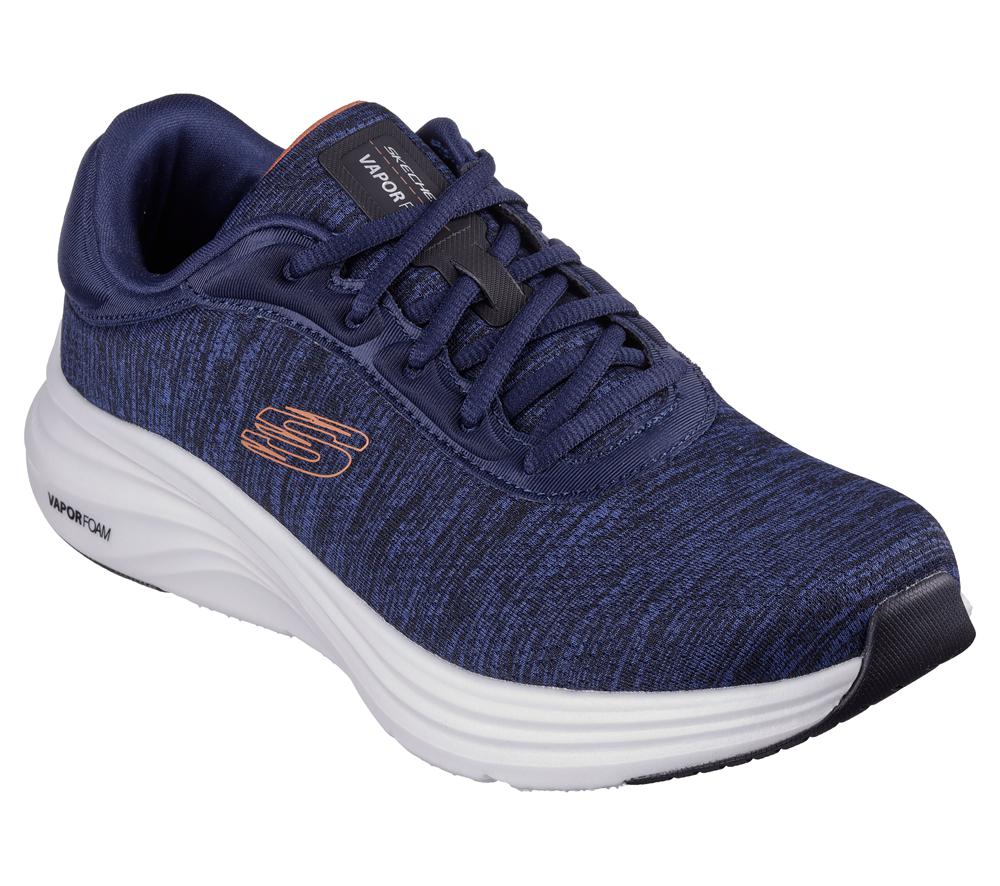 Men Skechers Vapor Foam - Pursual Sneakers Navy / Orange  USA |  8760-ANVQW