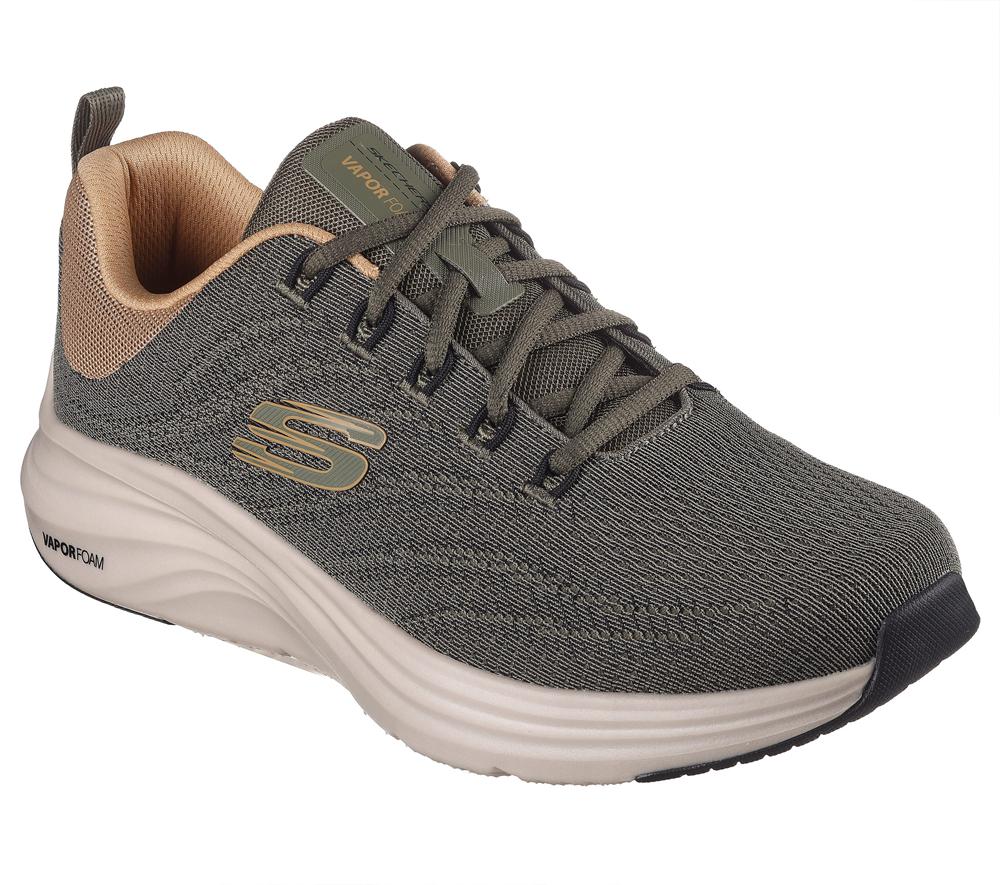 Men Skechers Vapor Foam - Varien Lace Up Olive  USA |  8517-LTZSK