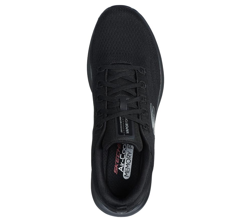 Men Skechers Vapor Foam - Varien Lace Up Black  USA |  4520-MWUNI