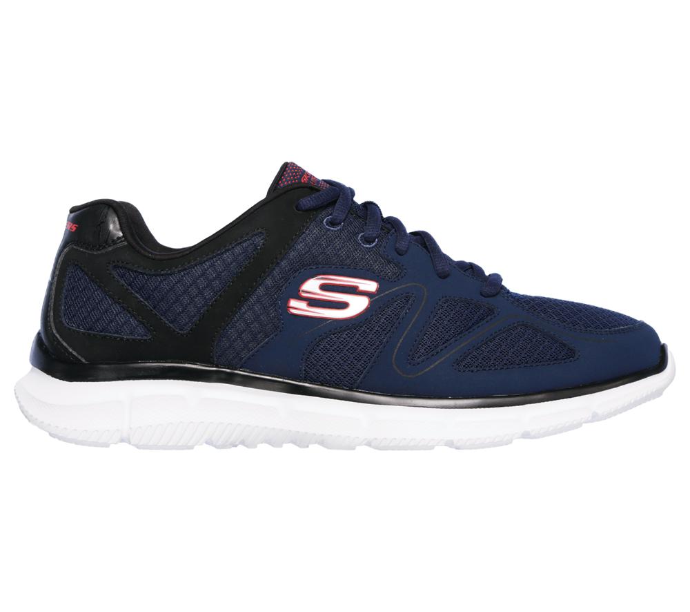 Men Skechers Verse - Flash Point Lace Up White  USA |  9306-VWJKP