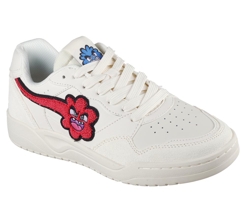 Men Skechers Vexx: Koopa Sneakers Off White / Red  USA |  3172-GTBJC