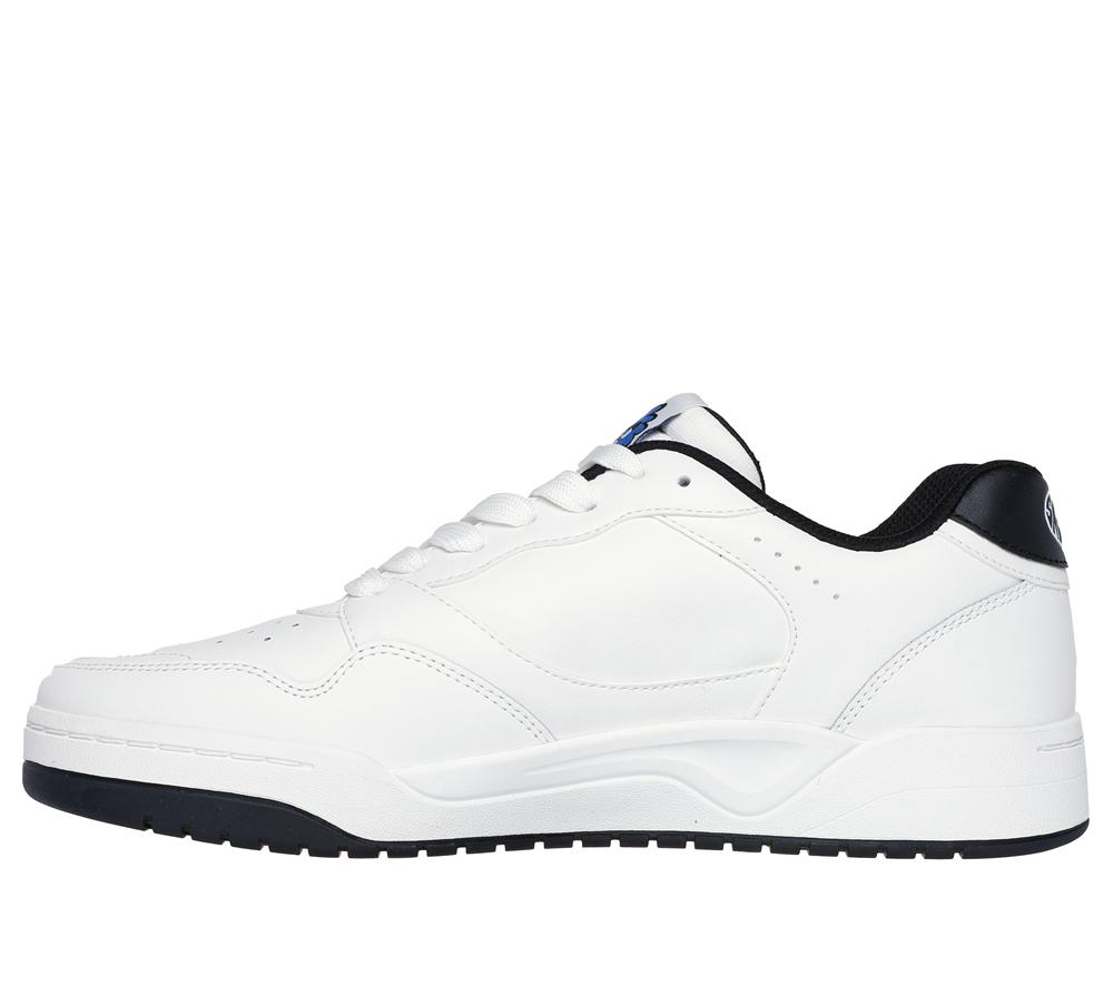 Men Skechers Vexx: Koopa Sneakers White / Blue  USA |  5247-YGOWQ
