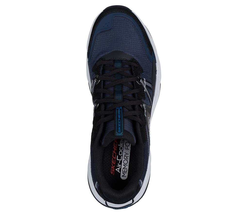 Men Skechers Vigor AT - Richwood Lace Up Navy / Gray  USA |  2714-FXVGD