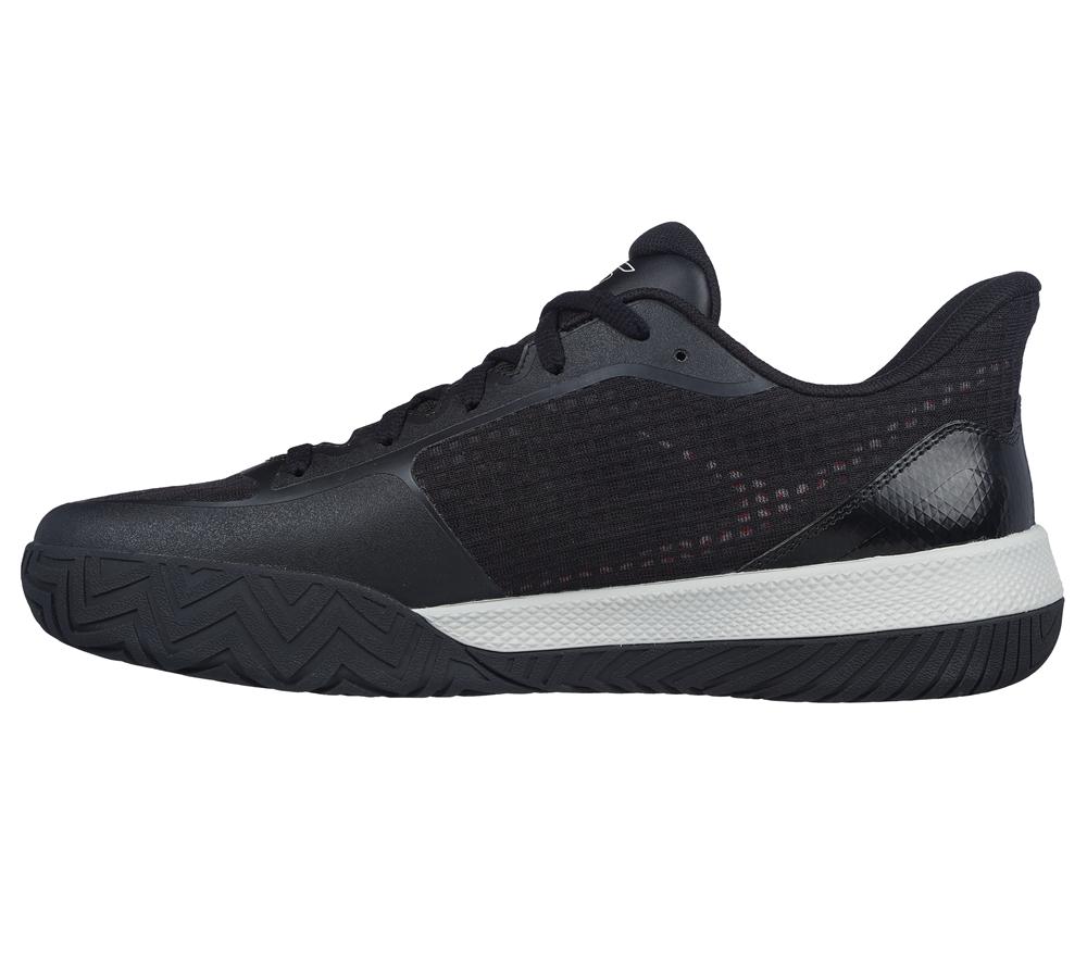 Men Skechers Viper Court Pro - Pickleball Lace Up Black / Red  USA |  4956-XCBKW