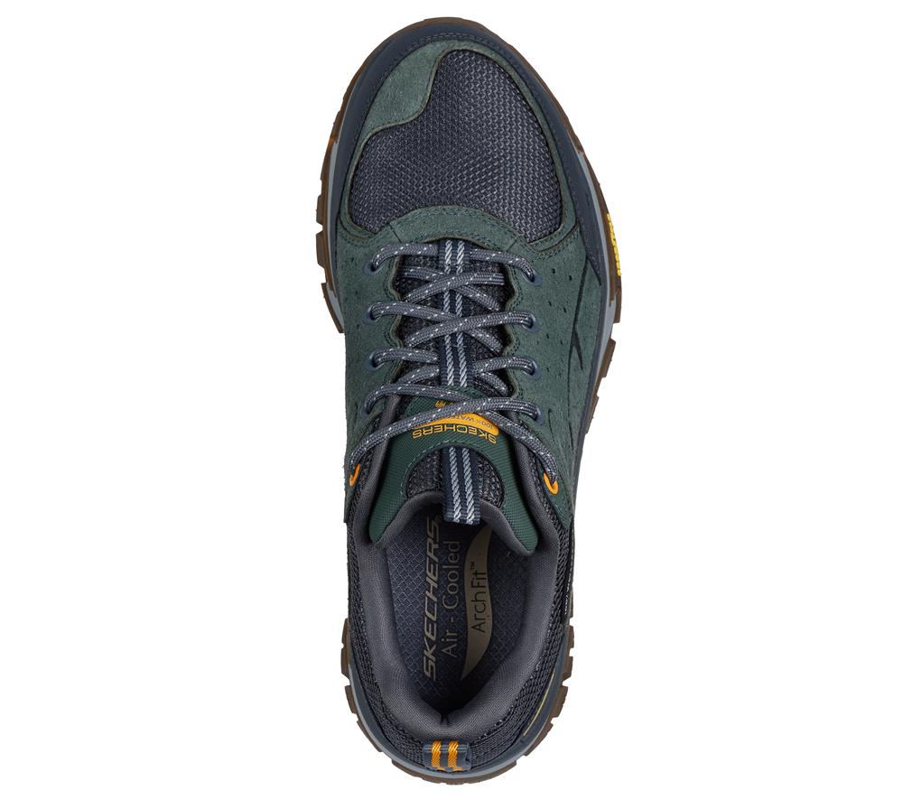 Men Skechers Waterproof: Arch Fit Road Walker - Vernal Sneakers Green  USA |  6184-HWKEL
