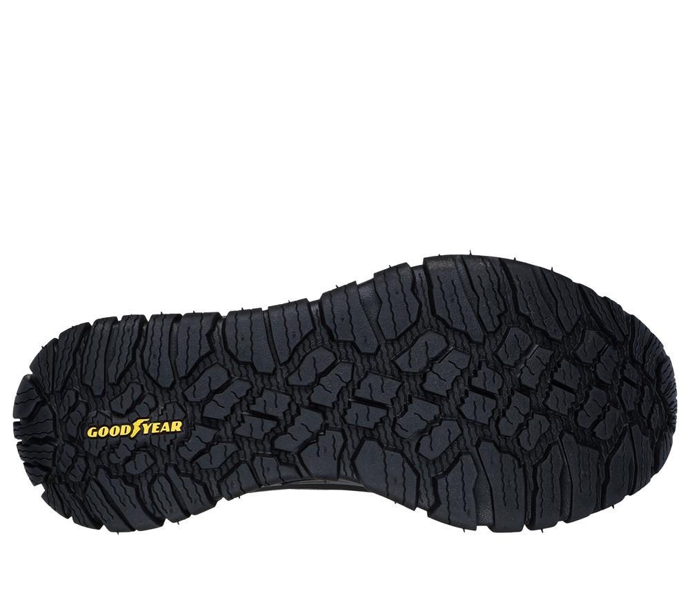 Men Skechers Waterproof: Arch Fit Road Walker - Vernal Sneakers Charcoal / Black  USA |  3728-UJEDV