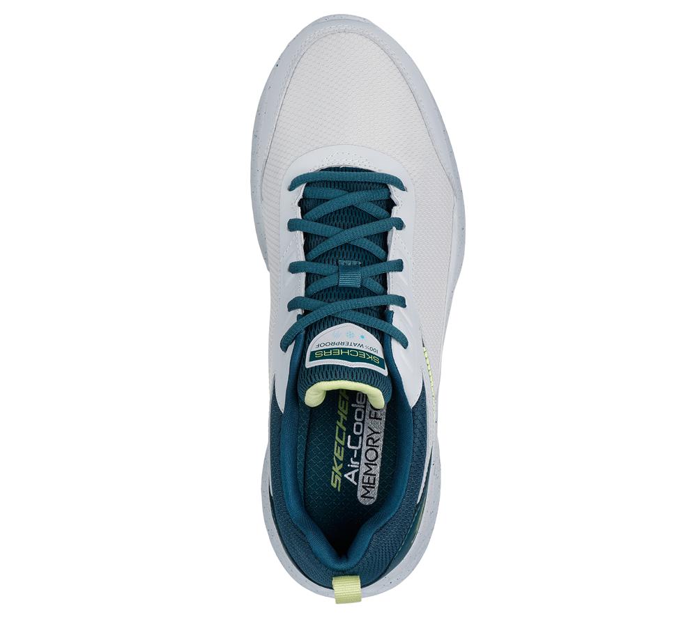 Men Skechers Waterproof: Skech-Lite Pro - Ankkor Lace Up Grey / Green  USA |  1935-PUMTX