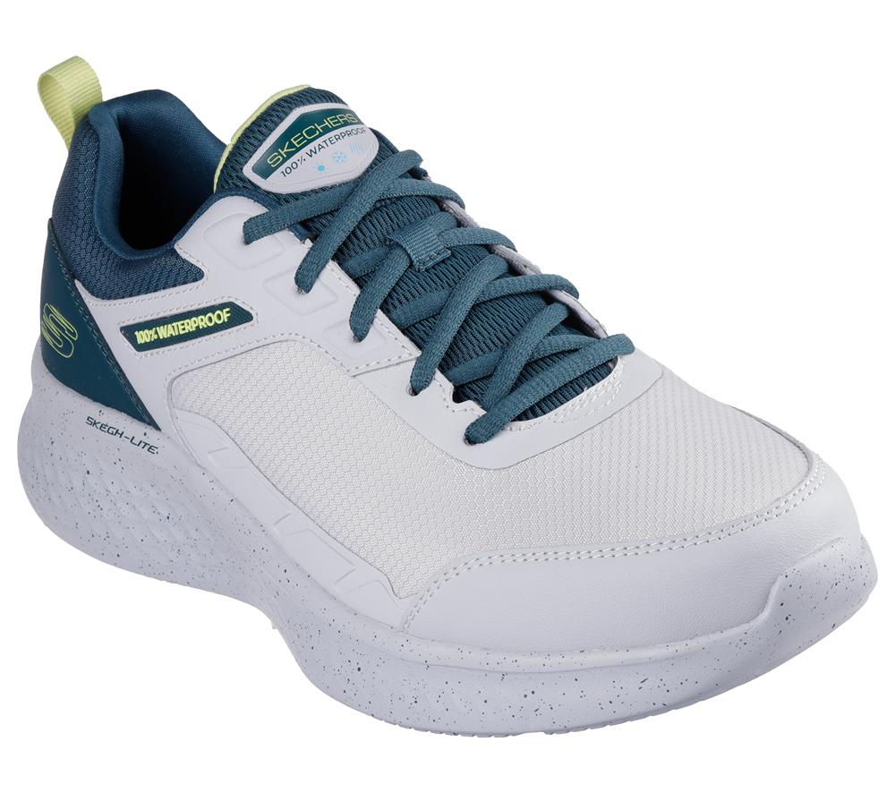 Men Skechers Waterproof: Skech-Lite Pro - Ankkor Lace Up Grey / Green  USA |  1935-PUMTX