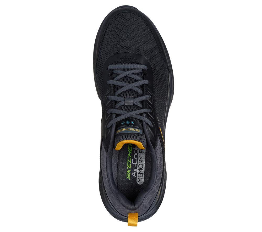 Men Skechers Waterproof: Skech-Lite Pro - Ankkor Lace Up Black / Charcoal  USA |  7415-CWDJT