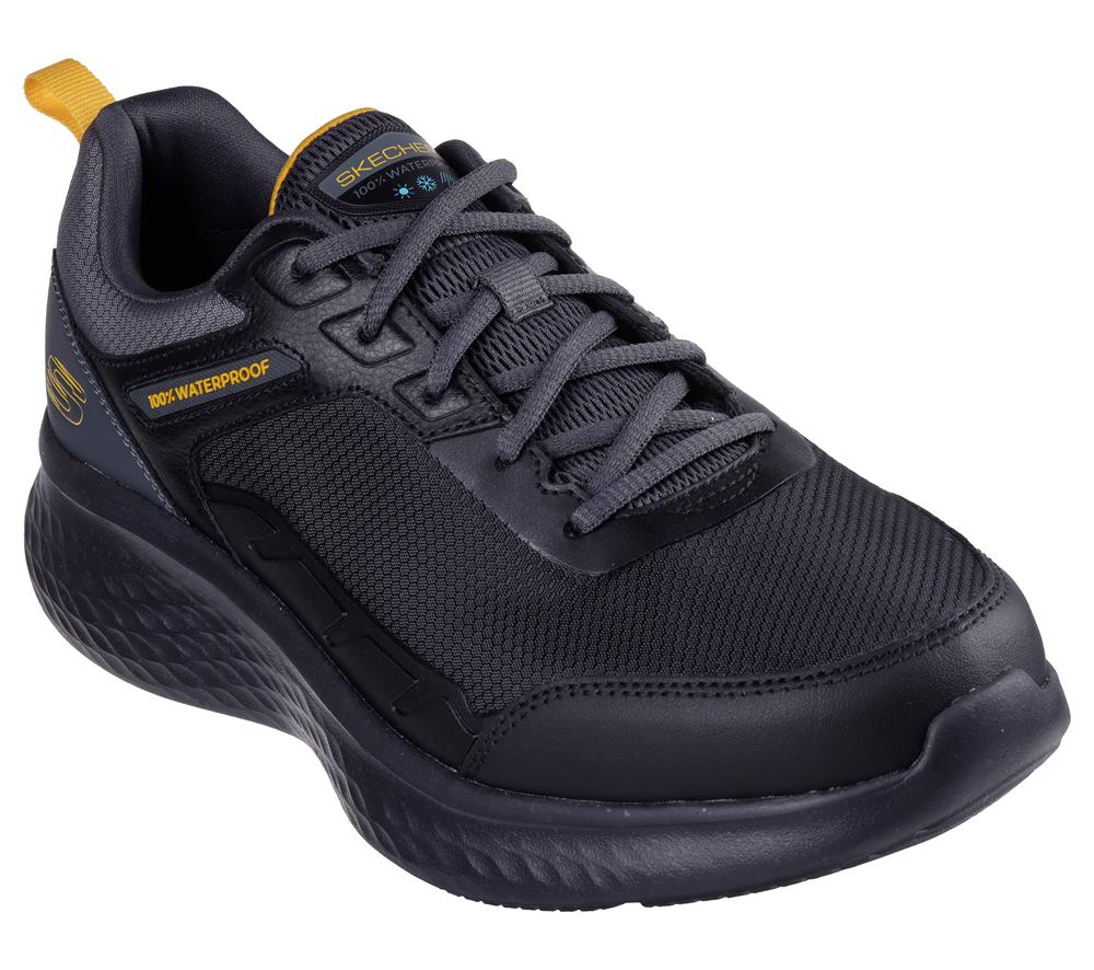 Men Skechers Waterproof: Skech-Lite Pro - Ankkor Lace Up Black / Charcoal  USA |  7415-CWDJT
