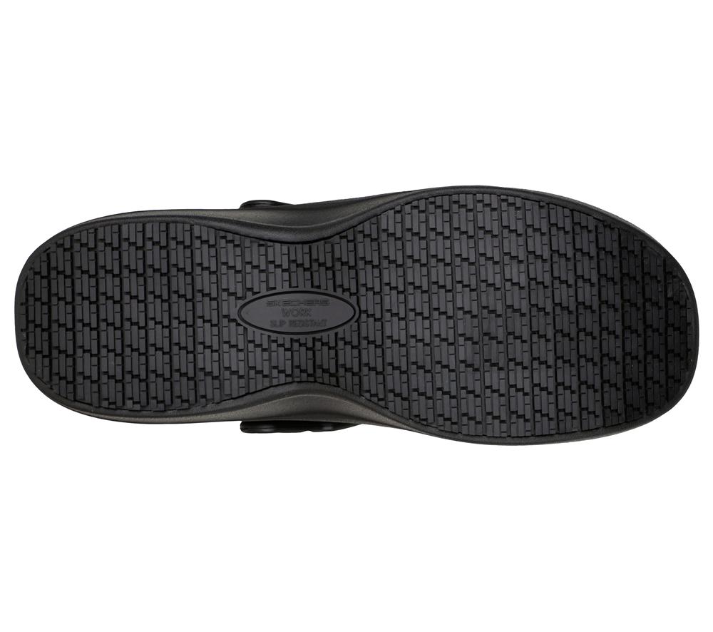 Men Skechers Work: Arch Fit Riverbound SR Work Shoes Black  USA |  8319-LGWAT