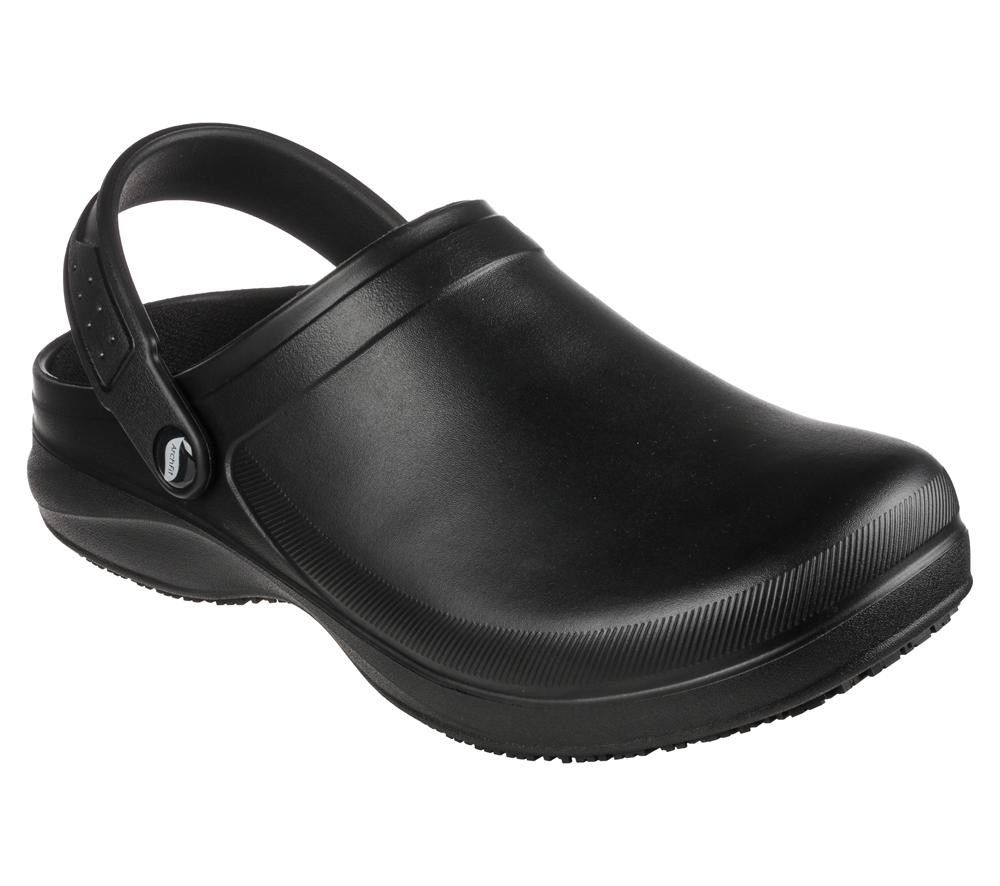 Men Skechers Work: Arch Fit Riverbound SR Work Shoes Black  USA |  8319-LGWAT