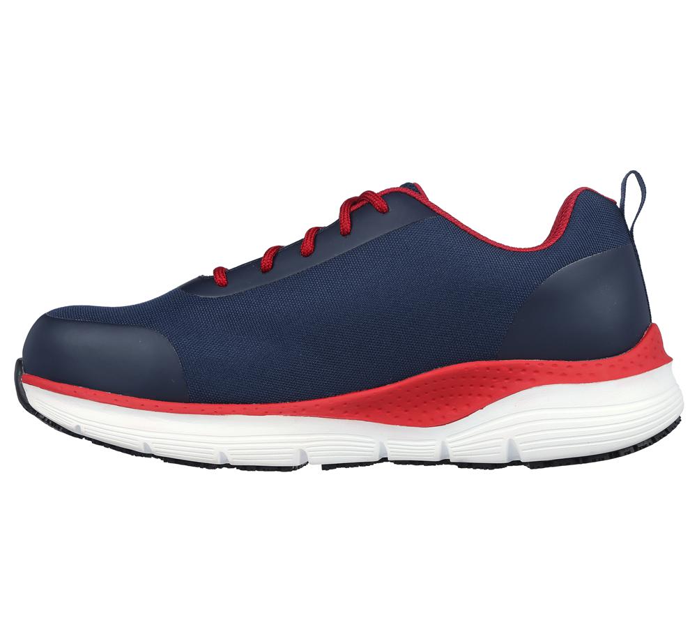 Men Skechers Work: Arch Fit SR - Ringstap Work Shoes Navy / Red  USA |  3176-VQWPE