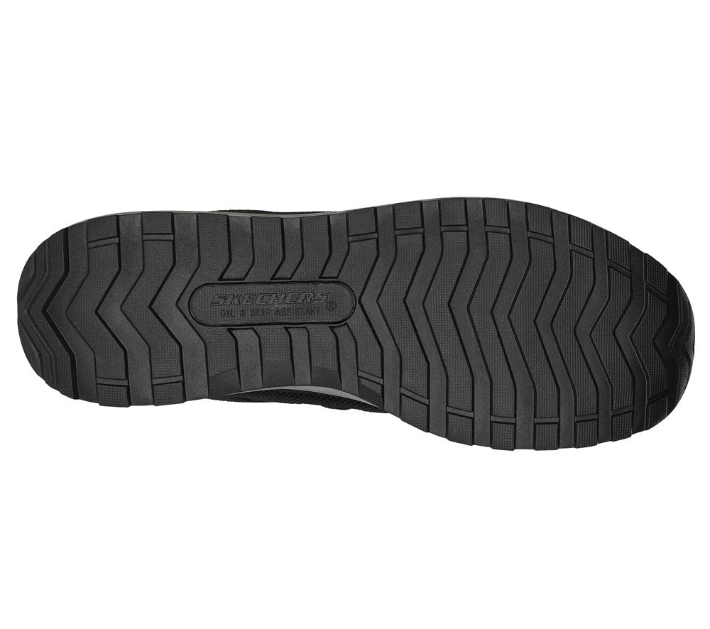 Men Skechers Work: Bulklin - Bragoo Lace Up Black  USA |  7846-GXREM