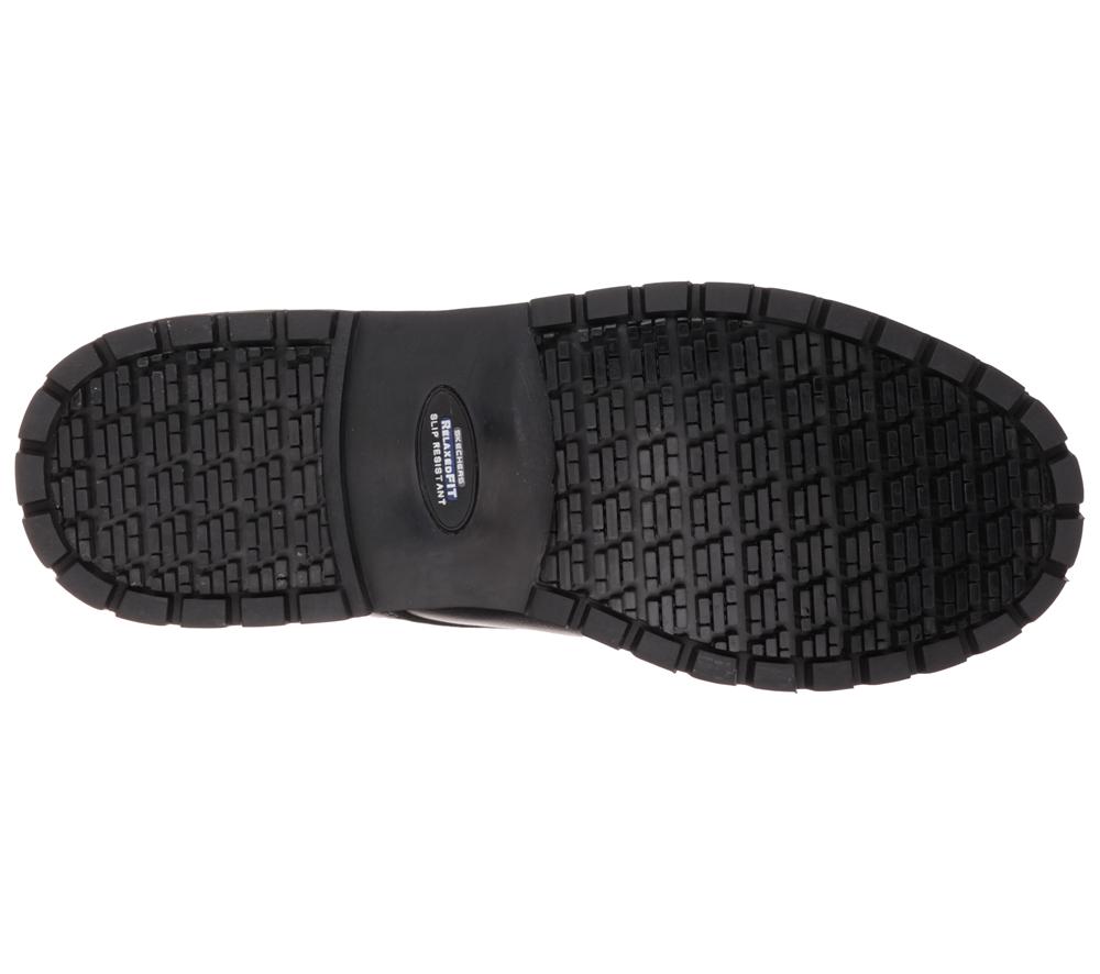 Men Skechers Work Relaxed Fit: Cottonwood - Elks SR Work Shoes Black  USA |  8364-HBFZP