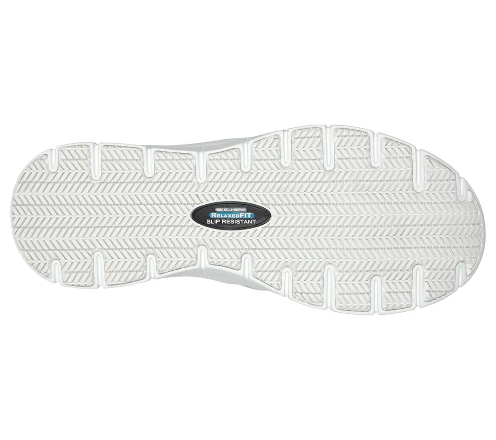 Men Skechers Work Relaxed Fit: Flex Advantage SR - Bronwood Work Shoes White  USA |  4912-VJLCB