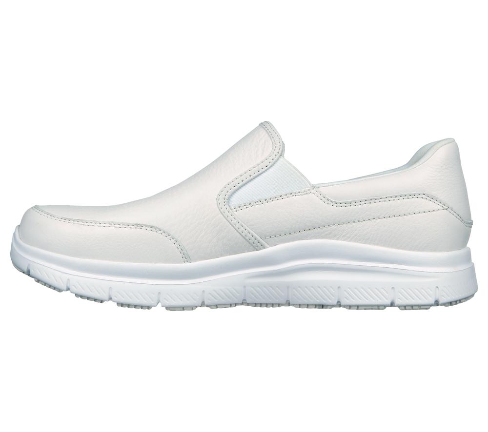 Men Skechers Work Relaxed Fit: Flex Advantage SR - Bronwood Work Shoes White  USA |  4912-VJLCB