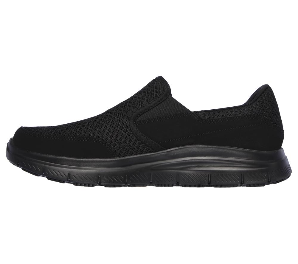 Men Skechers Work Relaxed Fit: Flex Advantage - McAllen SR Sneakers Black  USA |  5928-DEBWF
