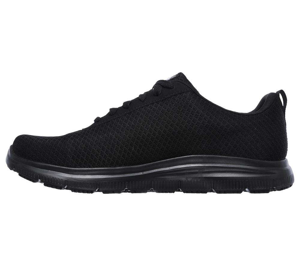 Men Skechers Work Relaxed Fit: Flex Advantage - Bendon SR Lace Up Black  USA |  6287-EJQMK