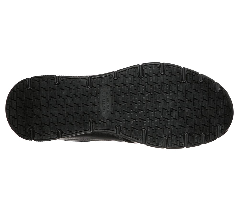 Men Skechers Work Relaxed Fit: Nampa - Groton SR Work Shoes Black  USA |  1860-AJTGE