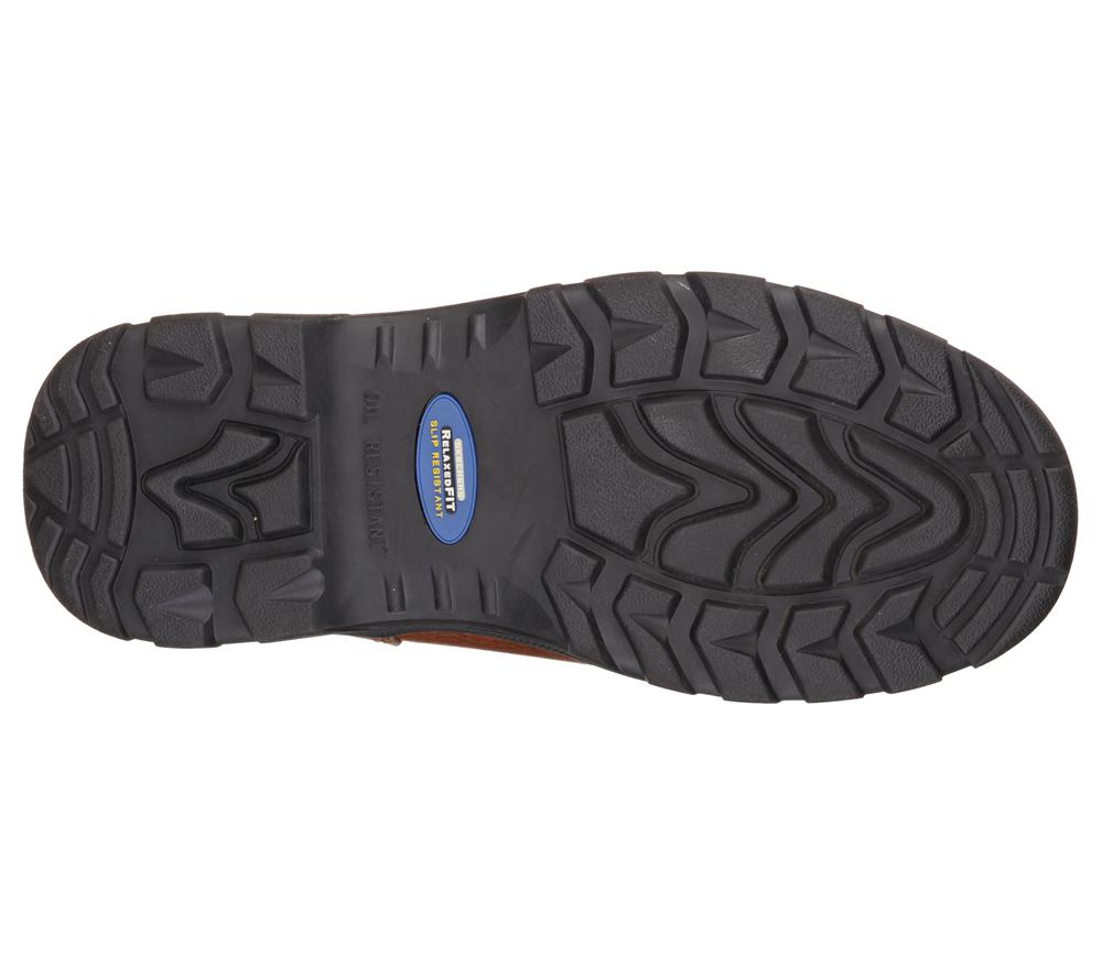 Men Skechers Work Relaxed Fit: Workshire ST Work Shoes Brown  USA |  5197-YJFCZ