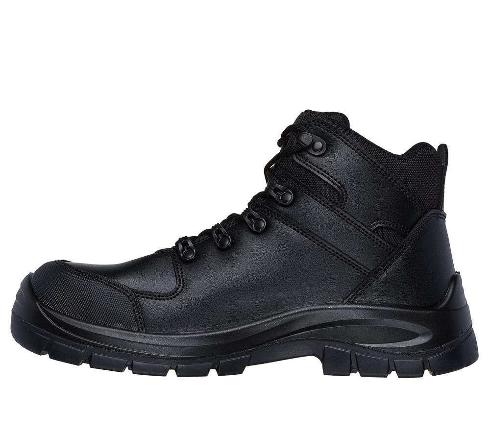 Men Skechers Work: Trophus - Kilram Lace Up Black  USA |  6724-KJBGF