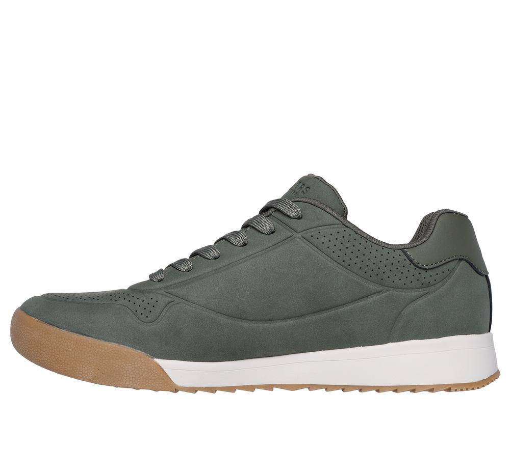 Men Skechers Zinger 2.0 - The Arwen Lace Up Olive  USA |  4596-BOJHF