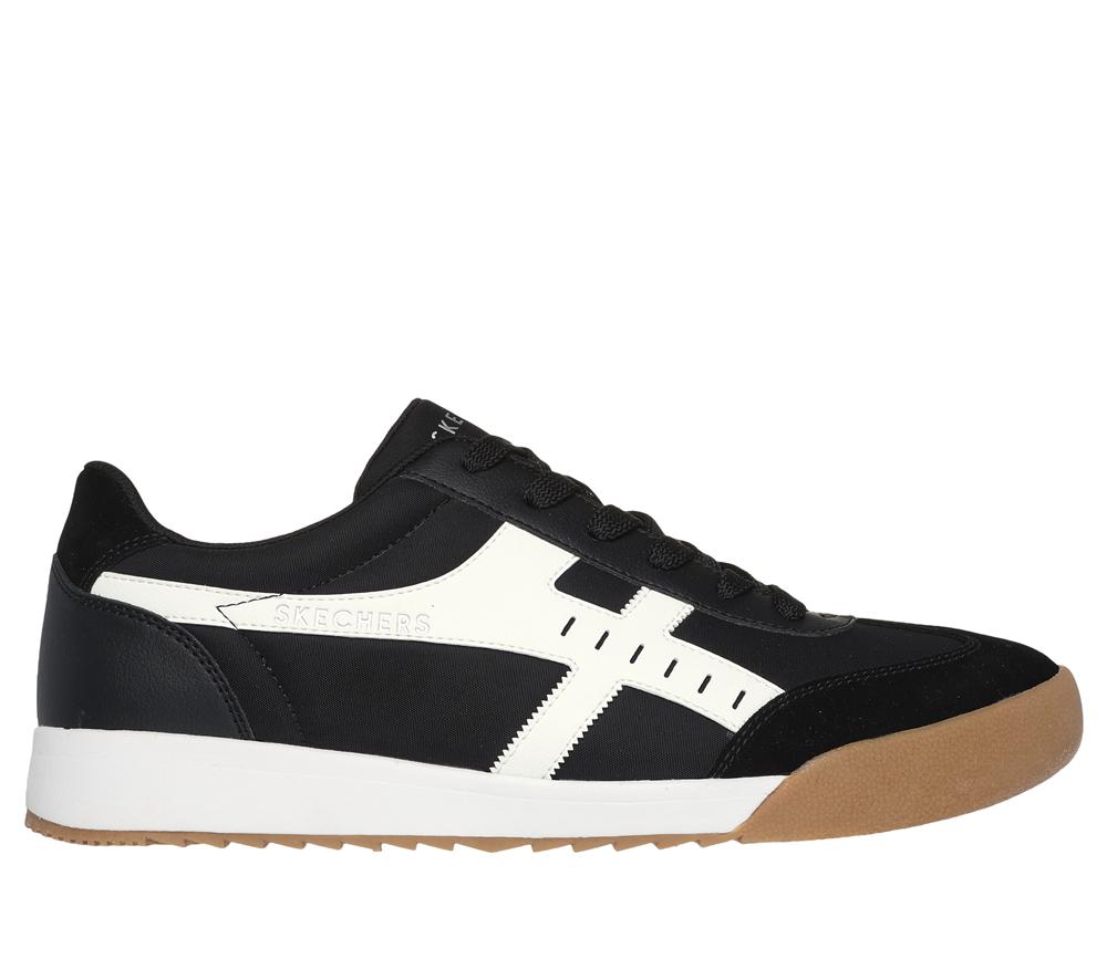 Men Skechers Zinger - Manzanilla Superado Lace Up Black / White  USA |  5926-IUNAC