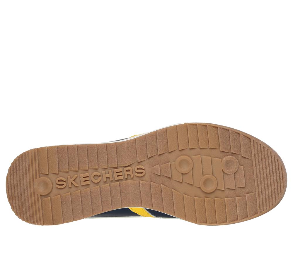 Men Skechers Zinger - Manzanilla Totale Lace Up Navy / Yellow  USA |  2689-UTAYR