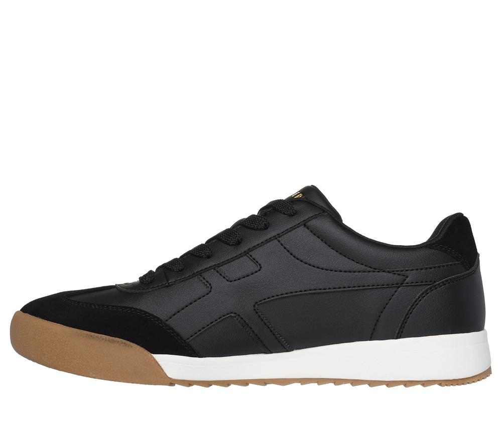 Men Skechers Zinger - Manzanilla Totale Lace Up Black  USA |  1830-DKUOT