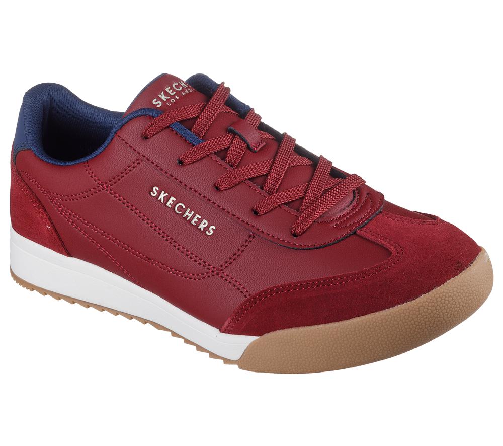 Men Skechers Zinger - Ultimate Classic Lace Up Burgundy  USA |  3954-TBROA
