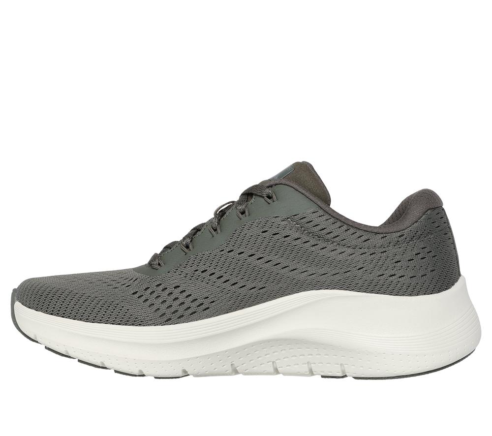 Women Skechers Arch Fit 2.0 - Big League Lace Up Shoes Olive  USA |  2091-TUMAV