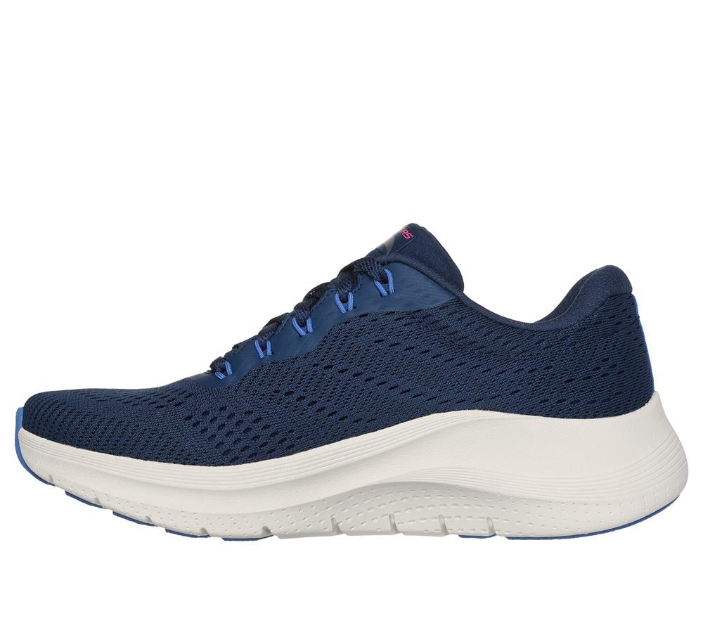Women Skechers Arch Fit 2.0 - Big League Lace Up Shoes Navy / Multicolor  USA |  2319-YZFDU