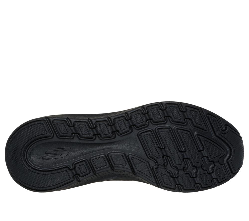 Women Skechers Arch Fit 2.0 - Big League Lace Up Shoes Black  USA |  1385-TXFAI