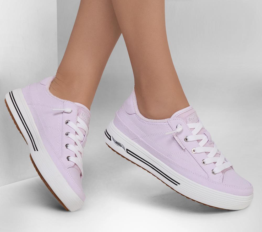 Women Skechers Arch Fit Arcade - Arcata Sneakers Lilac Purple  USA |  4859-IMHSO