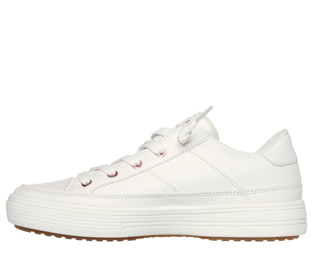 Women Skechers Arch Fit Arcade - On My Way Slip On Shoes White  USA |  0897-FPEIK