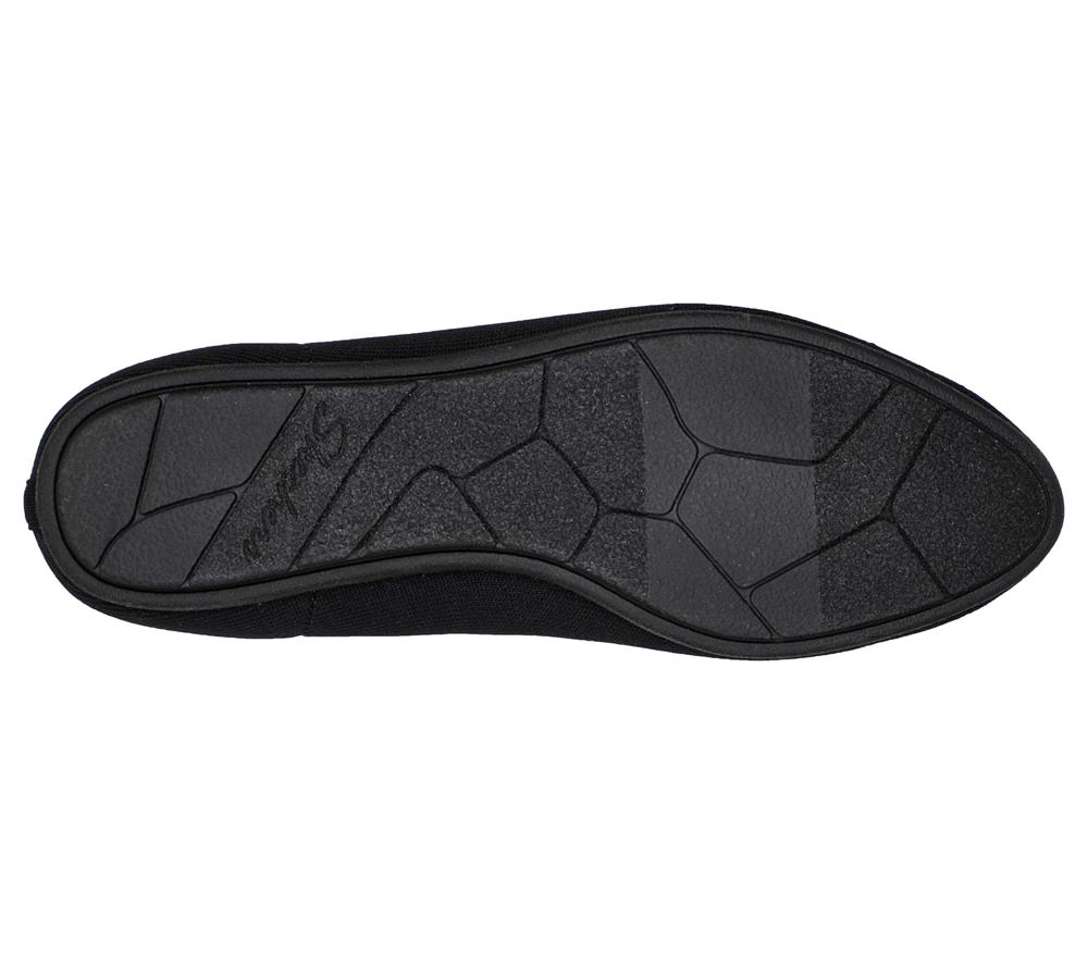 Women Skechers Arch Fit Cleo Flat Shoes Black  USA |  3742-DKGOU