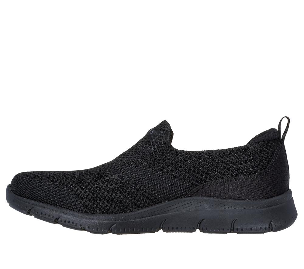 Women Skechers Arch Fit Refine 2.0 - Cascade Slip On Shoes Black  USA |  0793-ENUWH