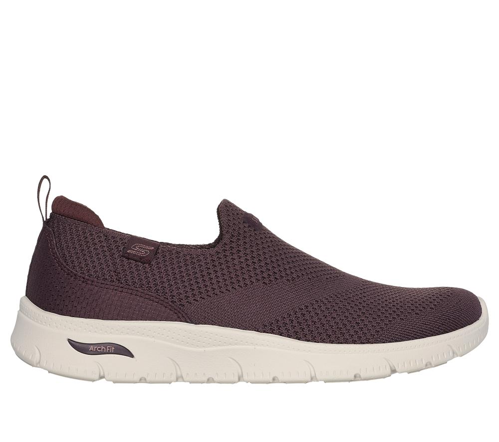 Women Skechers Arch Fit Refine 2.0 - Cascade Sneakers Plum Purple  USA |  9201-UFDGY