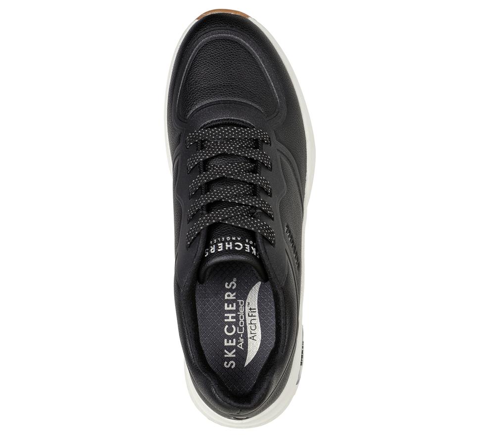 Women Skechers Arch Fit S-Miles - Mile Makers Wedges Black  USA |  7042-VLMNC