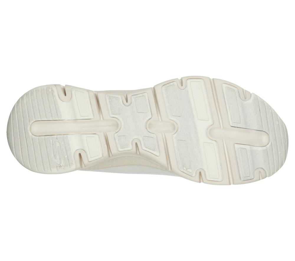 Women Skechers Arch Fit - Big Appeal Lace Up Shoes Off White  USA |  4876-GRPJI