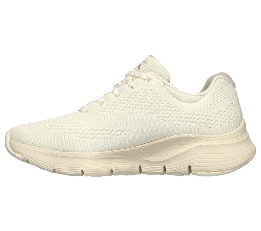 Women Skechers Arch Fit - Big Appeal Lace Up Shoes Off White  USA |  4876-GRPJI