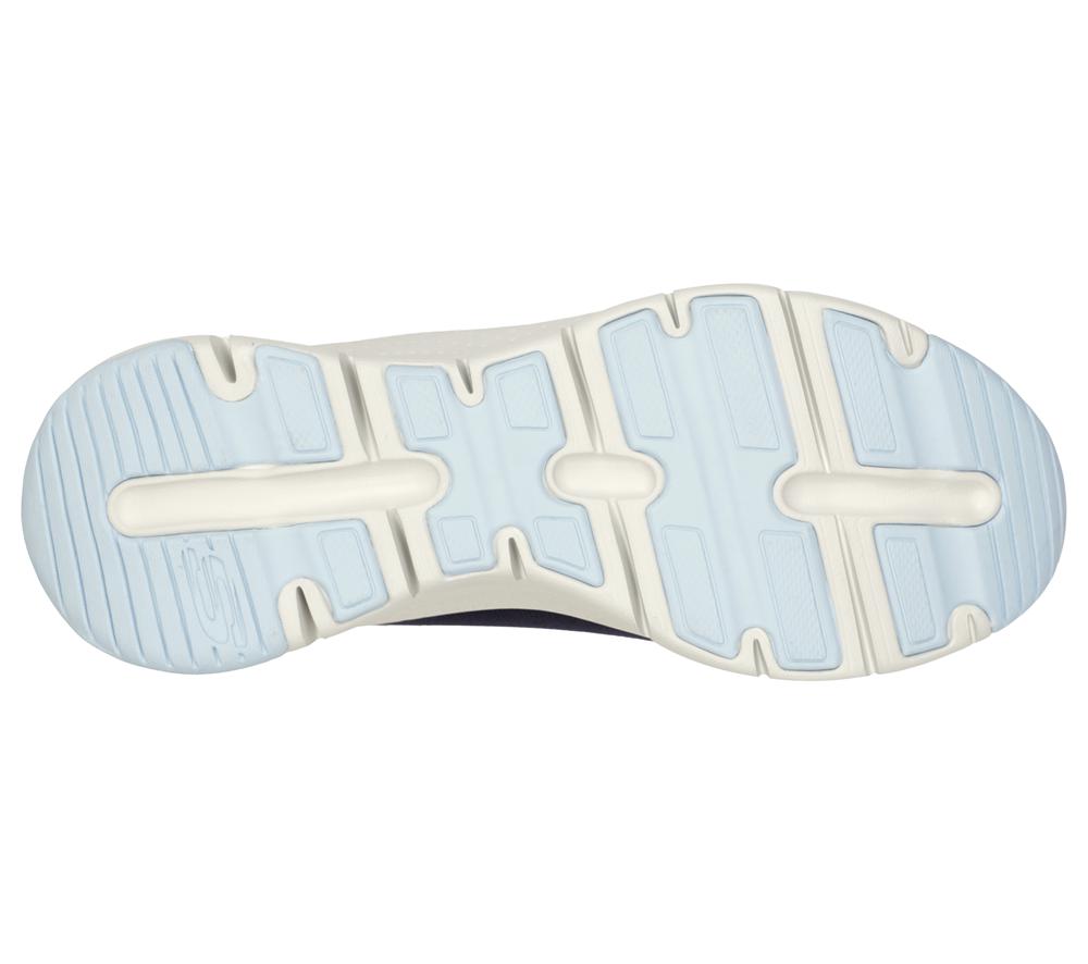Women Skechers Arch Fit - Big Appeal Lace Up Shoes Navy / Light Blue  USA |  8362-YOJRM