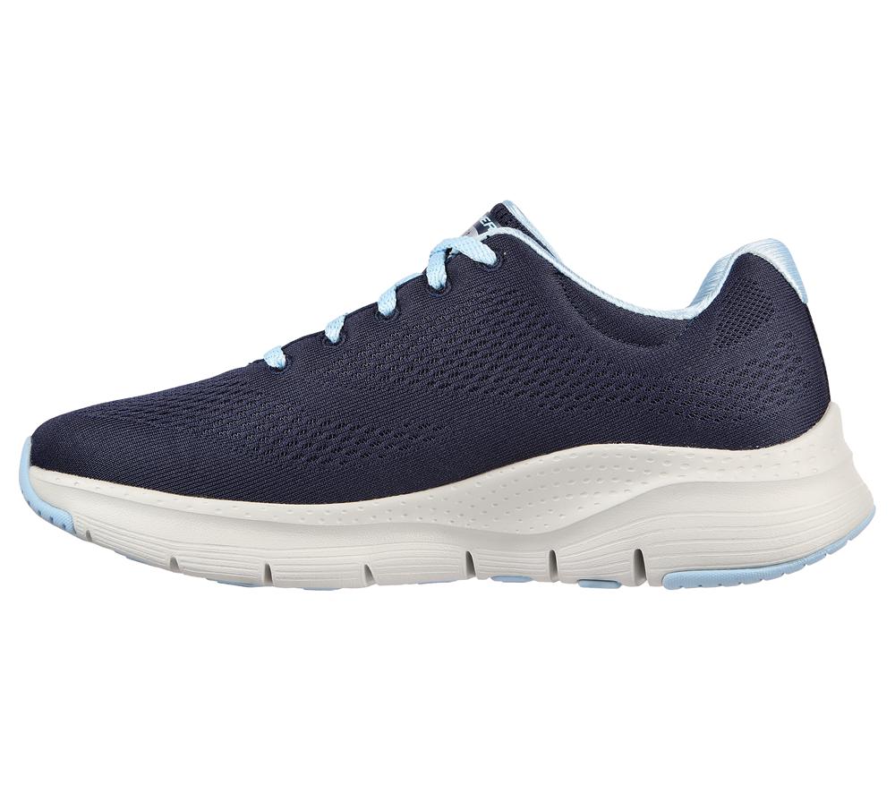 Women Skechers Arch Fit - Big Appeal Lace Up Shoes Navy / Light Blue  USA |  8362-YOJRM