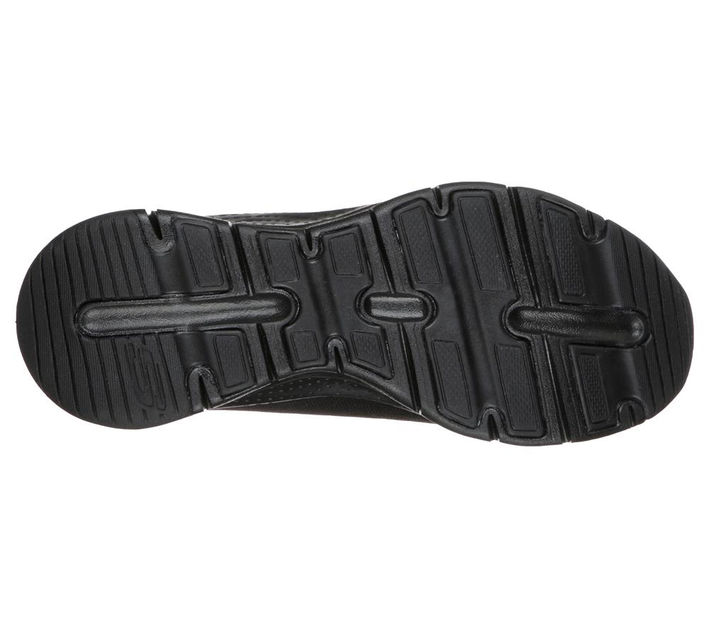 Women Skechers Arch Fit - Big Appeal Lace Up Shoes Black  USA |  2563-MVWYH