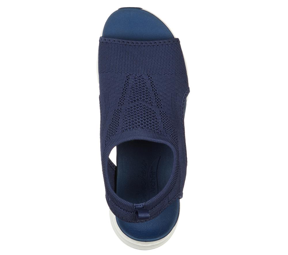 Women Skechers Arch Fit - City Catch Sandals Navy  USA |  8120-UPRFW